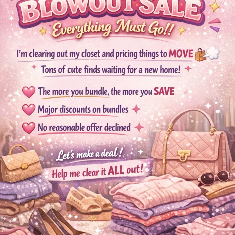 Everything must go!